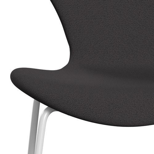 [product_category]-Fritz Hansen 3107 Chair Full Upholstery, White/Capture Charcoal-Fritz Hansen-3107FU-CP5501-DRWH-FRI-6