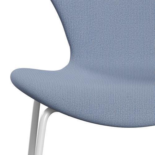 [product_category]-Fritz Hansen 3107 Chair Full Upholstery, White/Capture Light Blue (Cp4902)-Fritz Hansen-3107FU-CP4902-DRWH-FRI-6