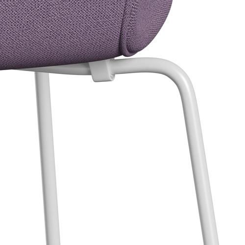 [product_category]-Fritz Hansen 3107 Chair Full Upholstery, White/Capture Light Violet-Fritz Hansen-3107FU-CP4501-DRWH-FRI-7