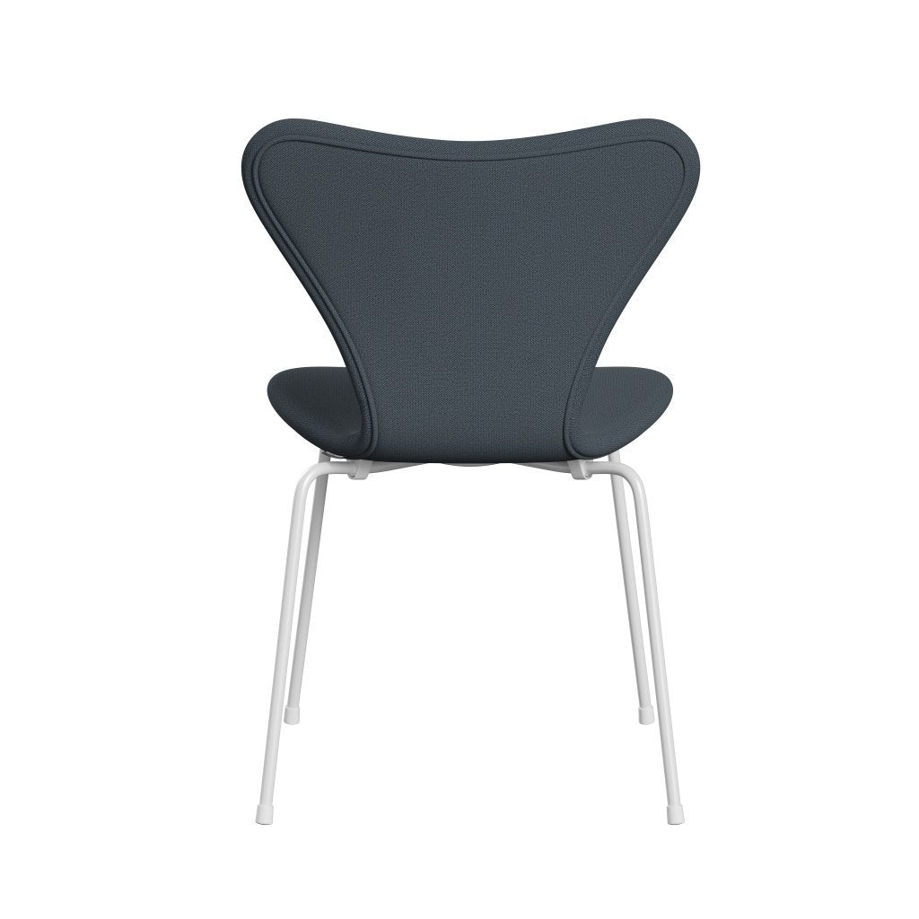 [product_category]-Fritz Hansen 3107 Chair Full Upholstery, White/Capture Petrol Blue-Fritz Hansen-3107FU-CP6602-DRWH-FRI-4