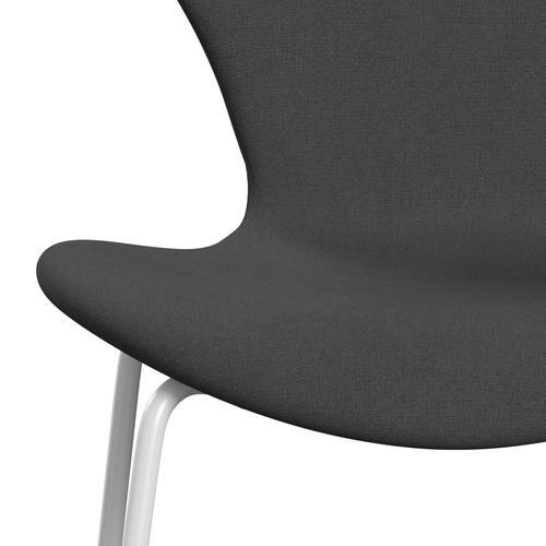 [product_category]-Fritz Hansen 3107 Chair Full Upholstery, White/Christianshavn Grey Uni-Fritz Hansen-3107FU-CH1172-DRWH-FRI-6