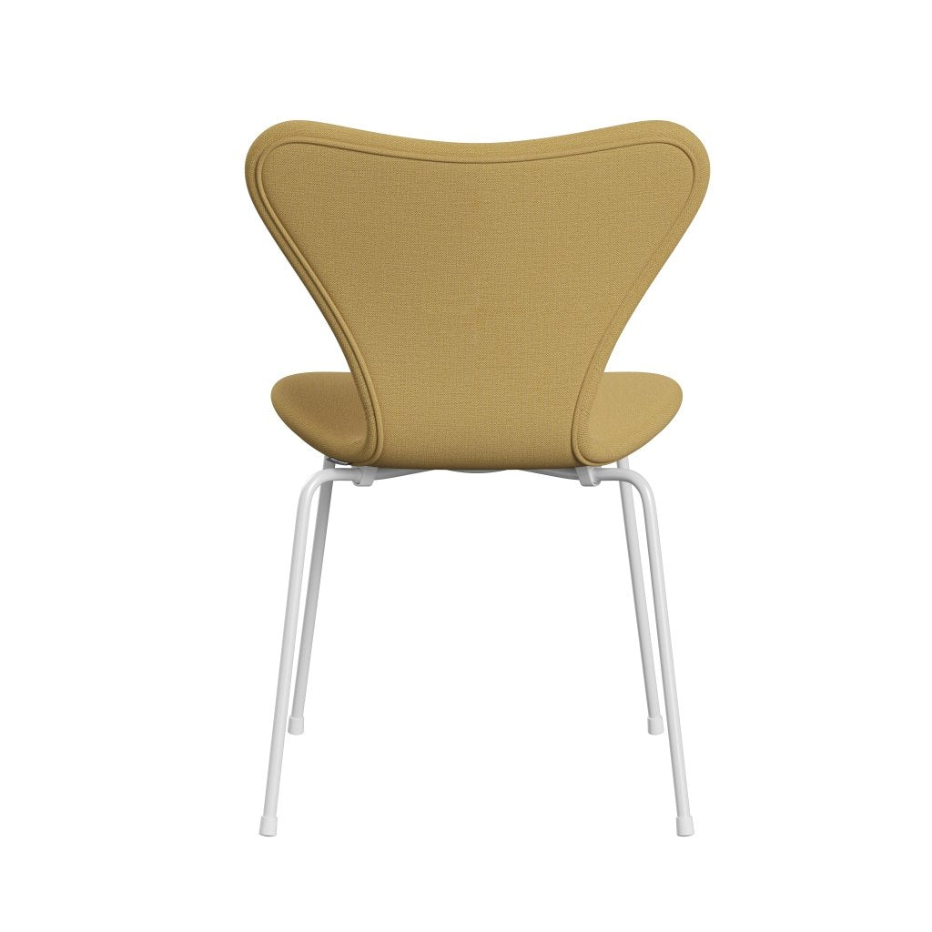 [product_category]-Fritz Hansen 3107 Chair Full Upholstery, White/Christianshavn Yellow-Fritz Hansen-3107FU-CH1110-DRWH-FRI-4