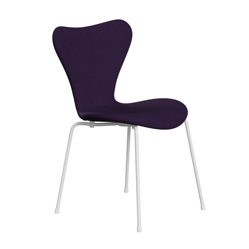 [product_category]-Fritz Hansen 3107 Chair Full Upholstery, White/Comfort Violet Dark-Fritz Hansen-3107FU-C01147-DRWH-FRI-2
