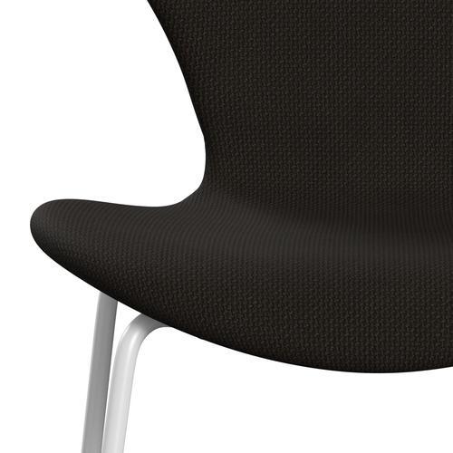 [product_category]-Fritz Hansen 3107 Chair Full Upholstery, White/Diablo Chocolate Dark-Fritz Hansen-3107FU-DIA403-DRWH-FRI-6