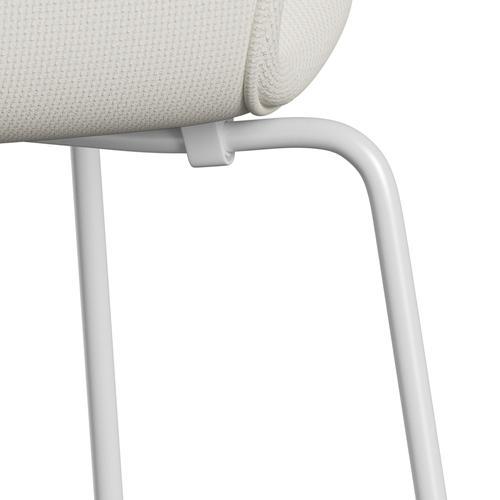 [product_category]-Fritz Hansen 3107 Chair Full Upholstery, White/Diablo Snow-Fritz Hansen-3107FU-DIA202-DRWH-FRI-7