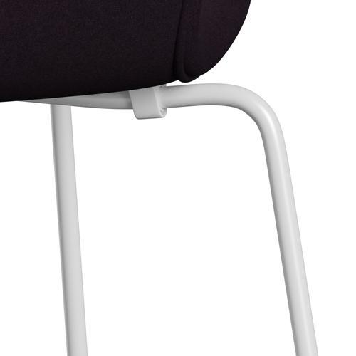 [product_category]-Fritz Hansen 3107 Chair Full Upholstery, White/Divina Aubergine (Div376)-Fritz Hansen-3107FU-DIV376-DRWH-FRI-7