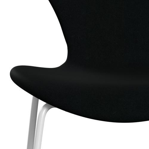 [product_category]-Fritz Hansen 3107 Chair Full Upholstery, White/Divina Black-Fritz Hansen-3107FU-DIV191-DRWH-FRI-6