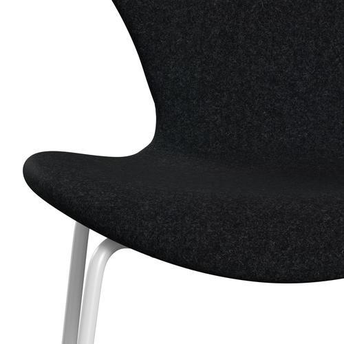 [product_category]-Fritz Hansen 3107 Chair Full Upholstery, White/Divina Md Black-Fritz Hansen-3107FU-DMD193-DRWH-FRI-6