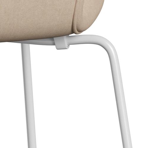 [product_category]-Fritz Hansen 3107 Chair Full Upholstery, White/Divina Md Crème-Fritz Hansen-3107FU-DMD203-DRWH-FRI-7