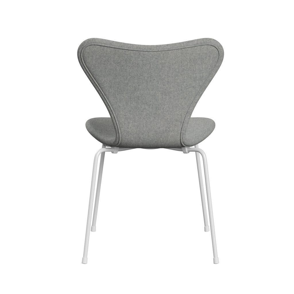 [product_category]-Fritz Hansen 3107 Chair Full Upholstery, White/Divina Melange Light Grey-Fritz Hansen-3107FU-DIM120-DRWH-FRI-4