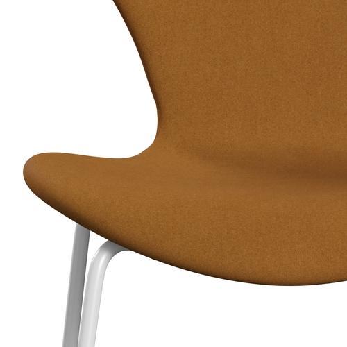 [product_category]-Fritz Hansen 3107 Chair Full Upholstery, White/Divina Sand-Fritz Hansen-3107FU-DIV246-DRWH-FRI-6