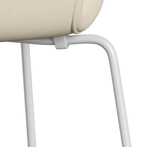 [product_category]-Fritz Hansen 3107 Chair Full Upholstery, White/Divina White-Fritz Hansen-3107FU-DIV106-DRWH-FRI-7