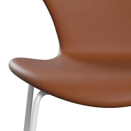 [product_category]-Fritz Hansen 3107 Chair Full Upholstery, White/Essential Walnut-Fritz Hansen-3107FU-STWALT-DRWH-FRI-6