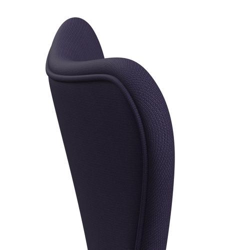 [product_category]-Fritz Hansen 3107 Chair Full Upholstery, White/Fame Violet Dark-Fritz Hansen-3107FU-F65082-DRWH-FRI-5