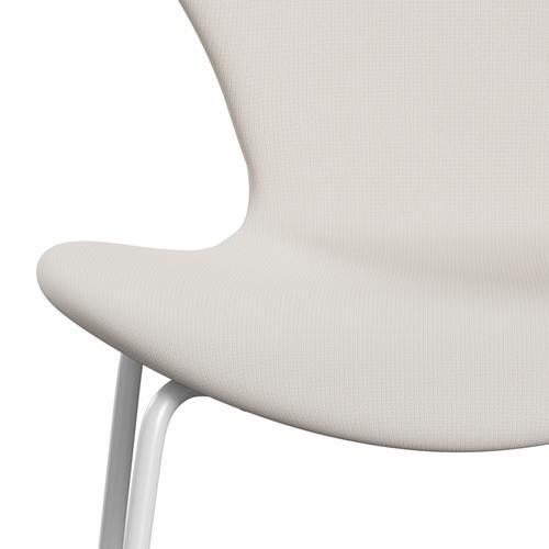 [product_category]-Fritz Hansen 3107 Chair Full Upholstery, White/Fame White-Fritz Hansen-3107FU-F60005-DRWH-FRI-6