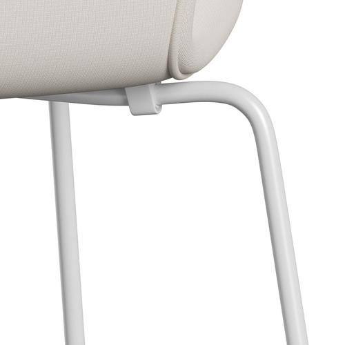 [product_category]-Fritz Hansen 3107 Chair Full Upholstery, White/Fame White-Fritz Hansen-3107FU-F60005-DRWH-FRI-7