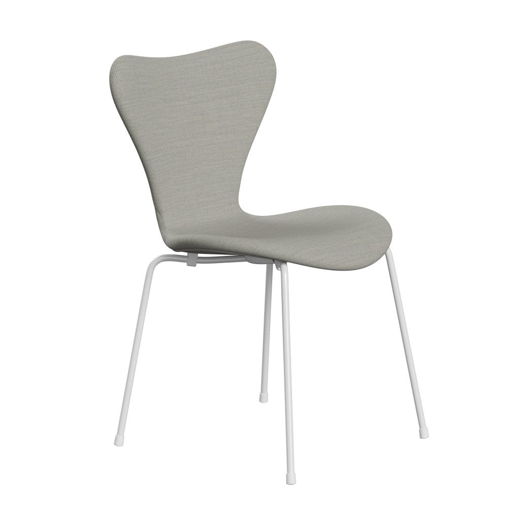 [product_category]-Fritz Hansen 3107 Chair Full Upholstery, White/Fiord Beige/Stone-Fritz Hansen-3107FU-FIO201-DRWH-FRI-2