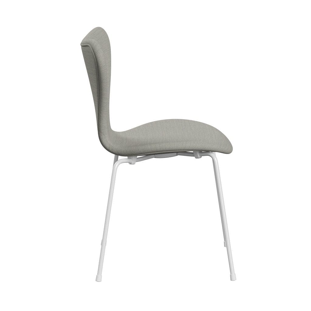 [product_category]-Fritz Hansen 3107 Chair Full Upholstery, White/Fiord Beige/Stone-Fritz Hansen-3107FU-FIO201-DRWH-FRI-3