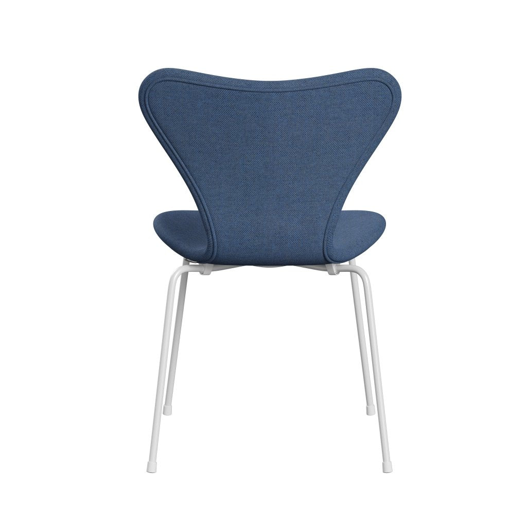 [product_category]-Fritz Hansen 3107 Chair Full Upholstery, White/Re Wool Blue/Natural-Fritz Hansen-3107FU-REW758-DRWH-FRI-4