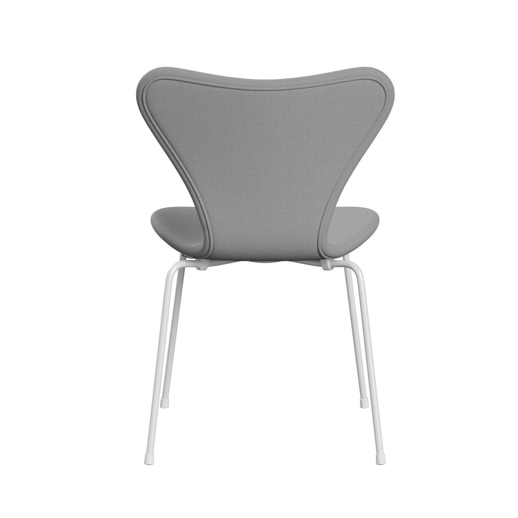 [product_category]-Fritz Hansen 3107 Chair Full Upholstery, White/Remix Grey/Green-Fritz Hansen-3107FU-REM606-DRWH-FRI-4