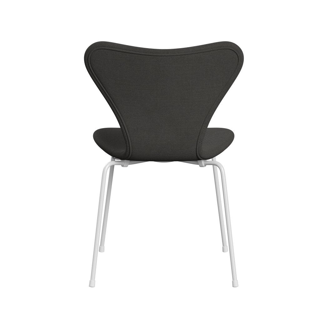 [product_category]-Fritz Hansen 3107 Chair Full Upholstery, White/Steelcut Trio Dark Grey-Fritz Hansen-3107FU-STR176-DRWH-FRI-4