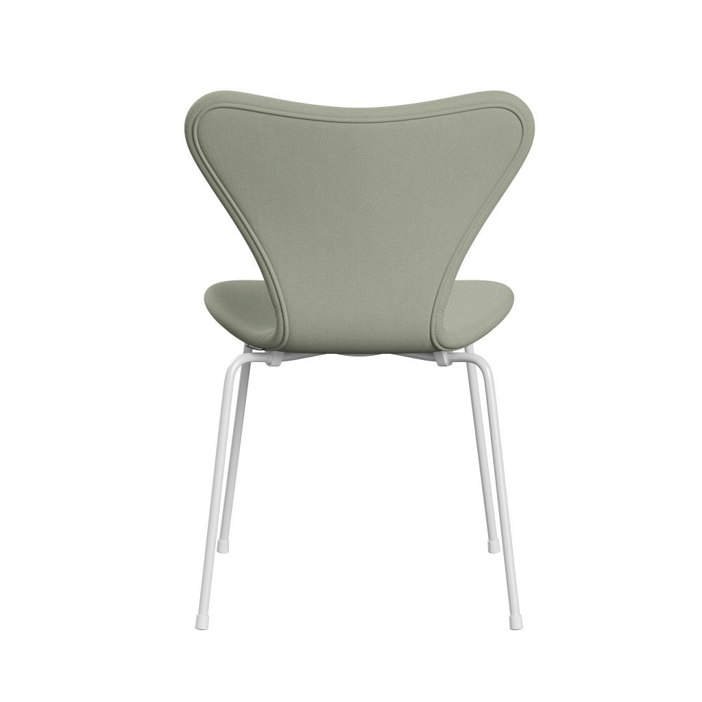 [product_category]-Fritz Hansen 3107 Chair Full Upholstery, White/Steelcut Turquoise Light-Fritz Hansen-3107FU-STI935-DRWH-FRI-4