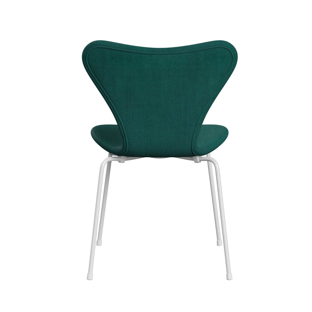 [product_category]-Fritz Hansen 3107 Chair Full Upholstery, White/Sunniva 2 Green-Fritz Hansen-3107FU-SV953-DRWH-FRI-4