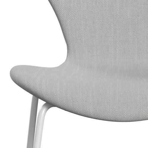 [product_category]-Fritz Hansen 3107 Chair Full Upholstery, White/Sunniva 2 Natural/Light Grey-Fritz Hansen-3107FU-SV713-DRWH-FRI-6