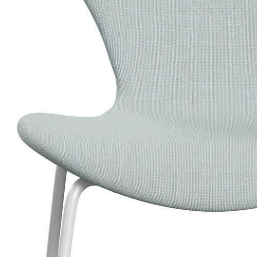 [product_category]-Fritz Hansen 3107 Chair Full Upholstery, White/Sunniva 2 White/Light Blue-Fritz Hansen-3107FU-SV723-DRWH-FRI-6