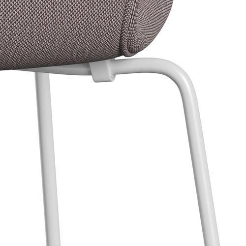 [product_category]-Fritz Hansen 3107 Chair Full Upholstery, White/Sunniva 2 White/Violet-Fritz Hansen-3107FU-SV352-DRWH-FRI-7