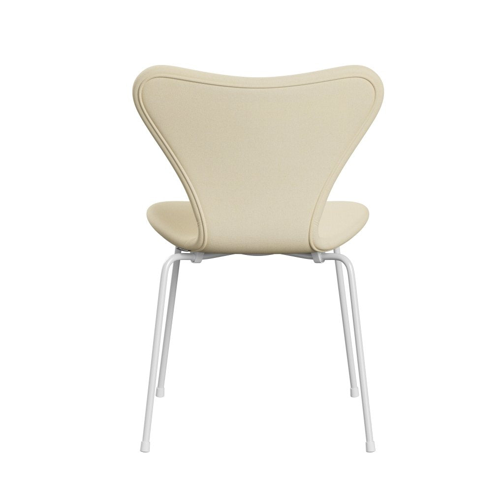 [product_category]-Fritz Hansen 3107 Chair Full Upholstery, White/Tonus Wool White-Fritz Hansen-3107FU-TON100-DRWH-FRI-4