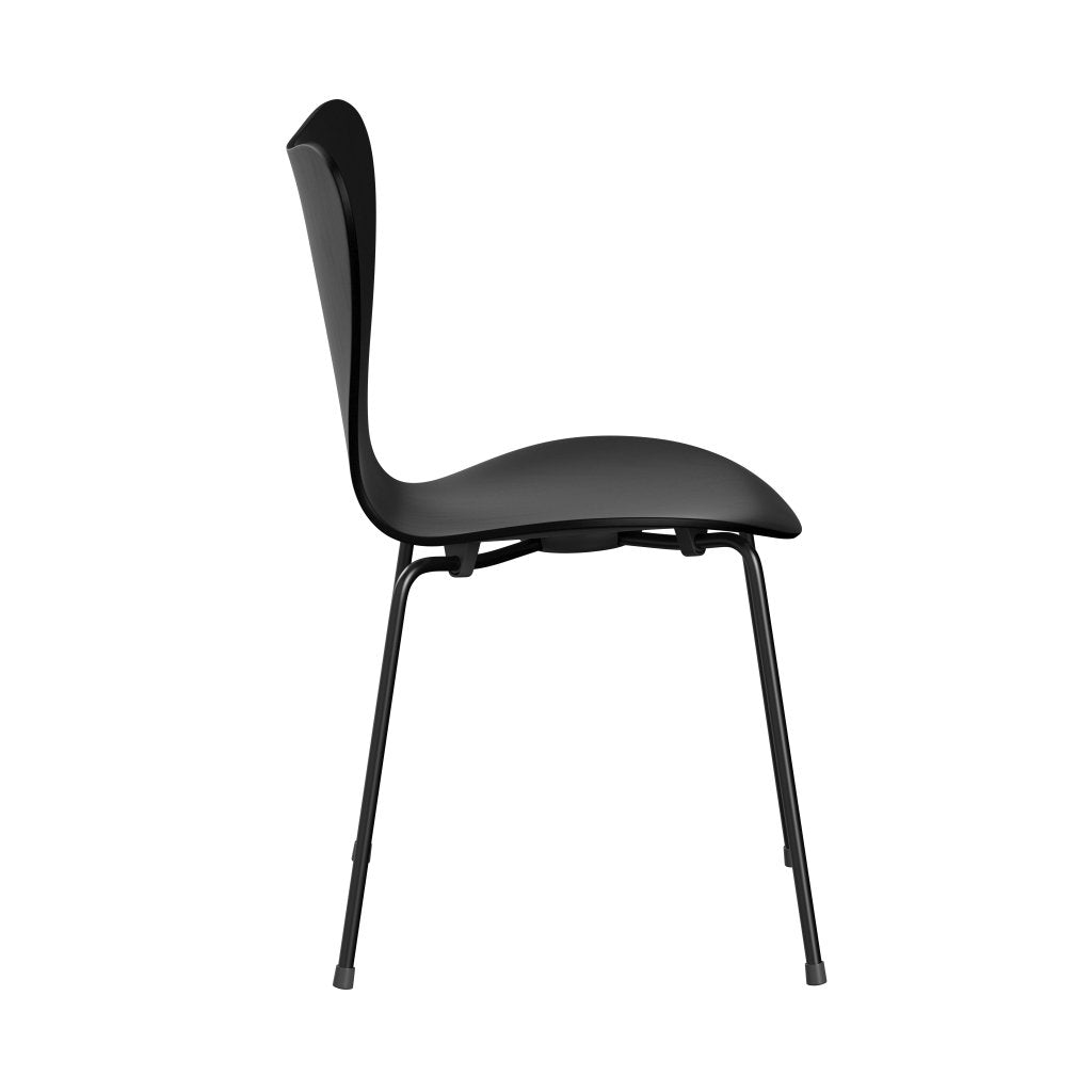 [product_category]-Fritz Hansen 3107 Chair Unupholstered, Black/Dyed Ash Black-Fritz Hansen-3107-CA195-DRBL-FRI-3