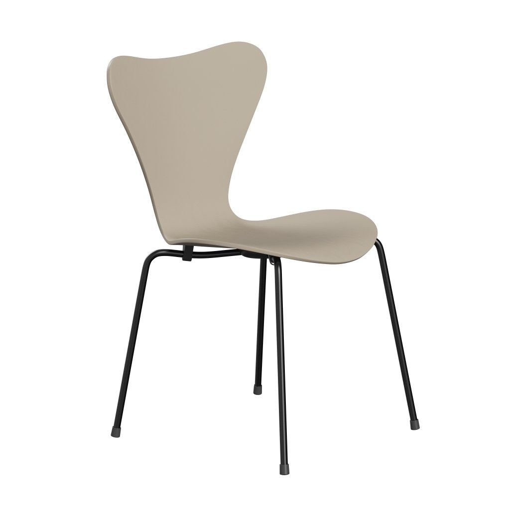 [product_category]-Fritz Hansen 3107 Chair Unupholstered, Black/Dyed Ash Light Beige-Fritz Hansen-3107-CA135-DRBL-FRI-2