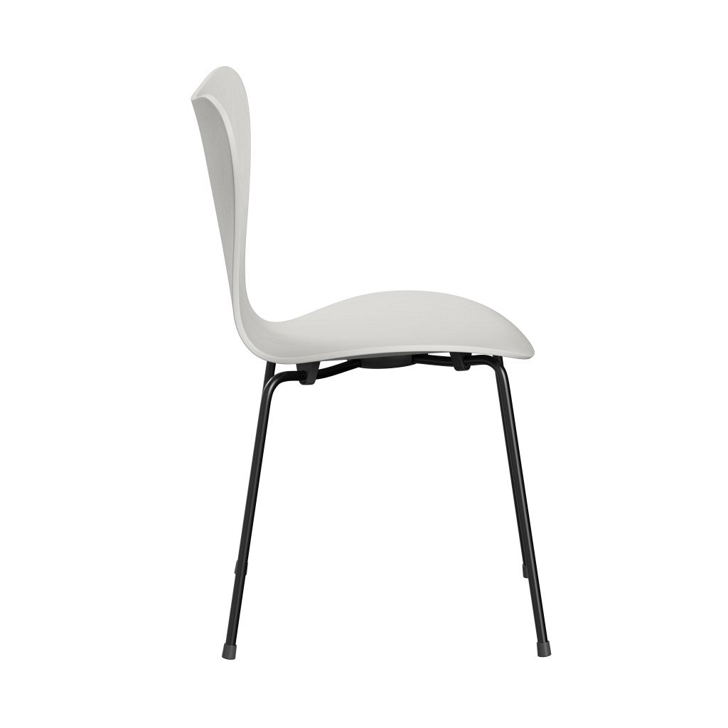 [product_category]-Fritz Hansen 3107 Chair Unupholstered, Black/Dyed Ash White-Fritz Hansen-3107-CA105-DRBL-FRI-3