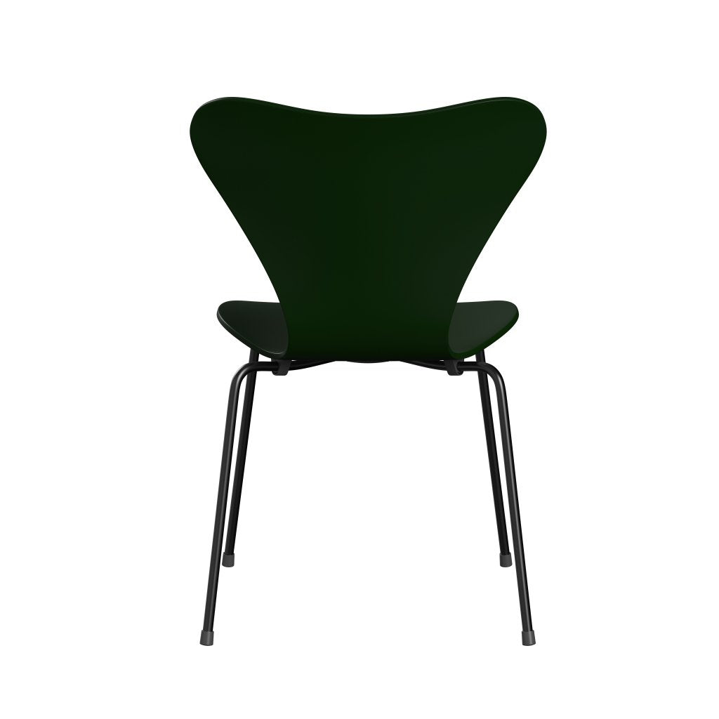 [product_category]-Fritz Hansen 3107 Chair Unupholstered, Black/Lacquered Evergreen-Fritz Hansen-3107-LA950-DRBL-FRI-4