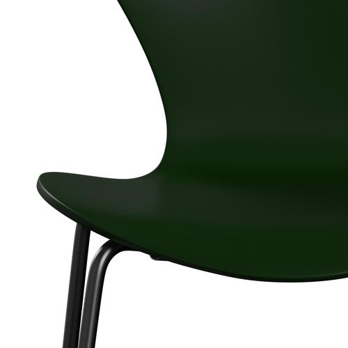 [product_category]-Fritz Hansen 3107 Chair Unupholstered, Black/Lacquered Evergreen-Fritz Hansen-3107-LA950-DRBL-FRI-6