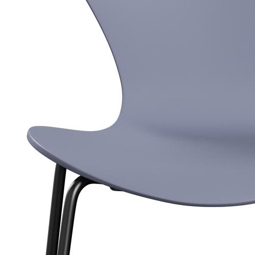 [product_category]-Fritz Hansen 3107 Chair Unupholstered, Black/Lacquered Lavender Blue-Fritz Hansen-3107-LA810-DRBL-FRI-6