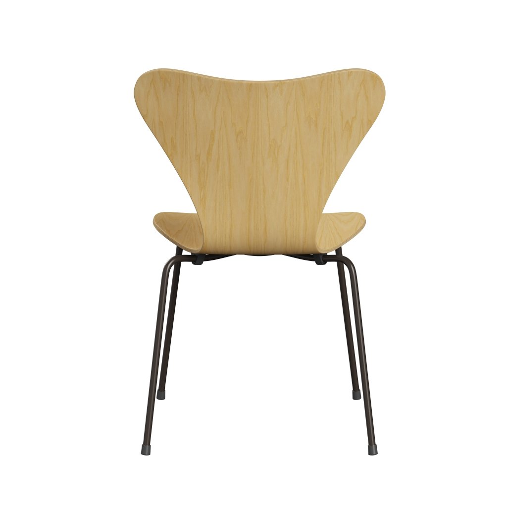 [product_category]-Fritz Hansen 3107 Chair Unupholstered, Brown Bronze/Ash Veneer Natural-Fritz Hansen-3107-ASH001-DBPC-FRI-4