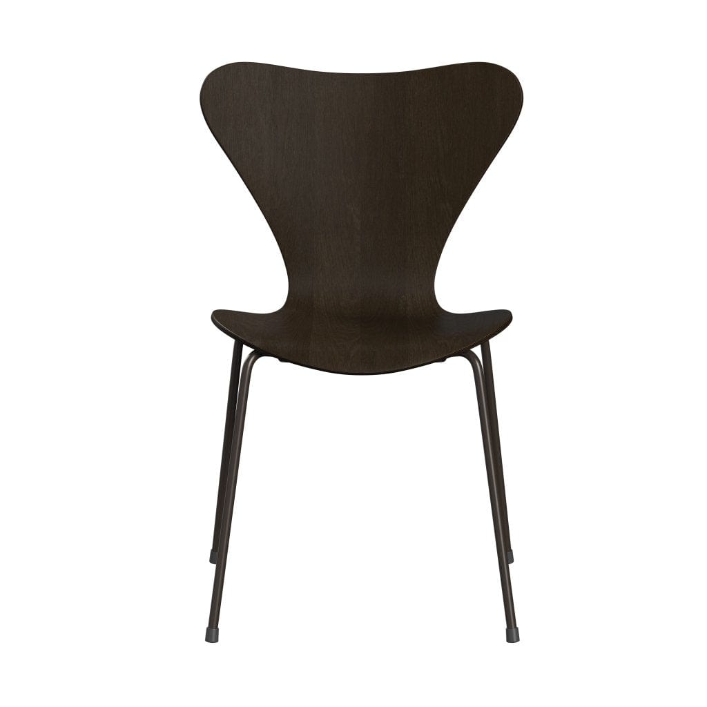 [product_category]-Fritz Hansen 3107 Chair Unupholstered, Brown Bronze/Dark Stained Oak-Fritz Hansen-3107-FDSOAK-DBPC-FRI-1