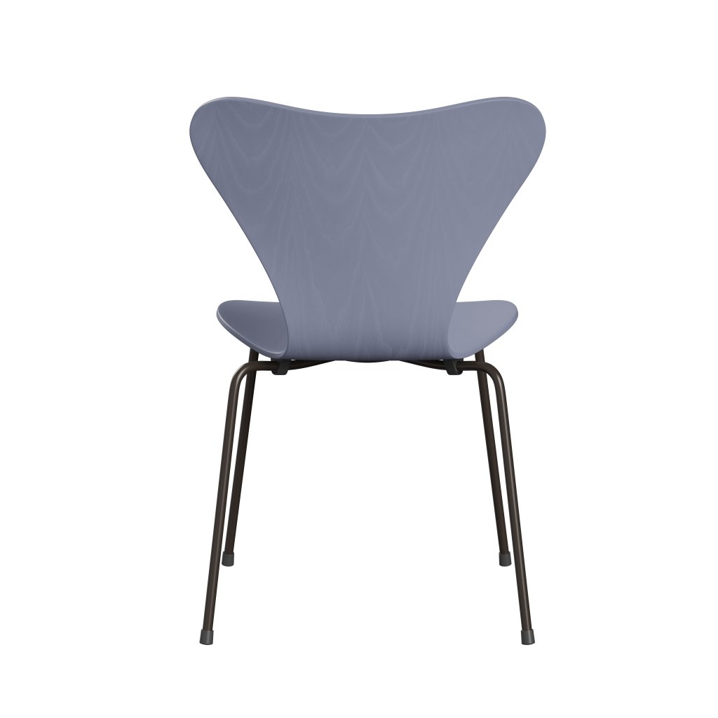 Fritz Hansen 3107 Stuhl Unupholstered, Braun Bronze/gefärbte Asche Lavendelblau