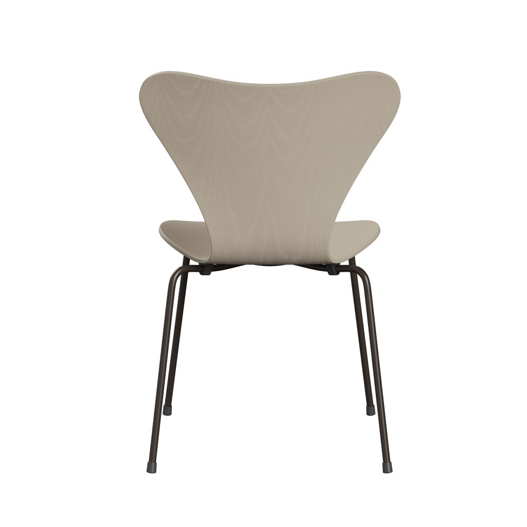 [product_category]-Fritz Hansen 3107 Chair Unupholstered, Brown Bronze/Dyed Ash Light Beige-Fritz Hansen-3107-CA135-DBPC-FRI-4