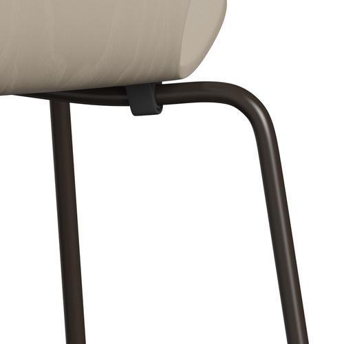 [product_category]-Fritz Hansen 3107 Chair Unupholstered, Brown Bronze/Dyed Ash Light Beige-Fritz Hansen-3107-CA135-DBPC-FRI-7