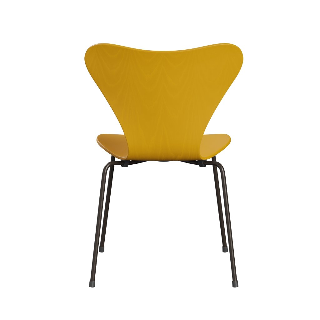 [product_category]-Fritz Hansen 3107 Chair Unupholstered, Brown Bronze/Dyed Ash True Yellow-Fritz Hansen-3107-CA465-DBPC-FRI-4