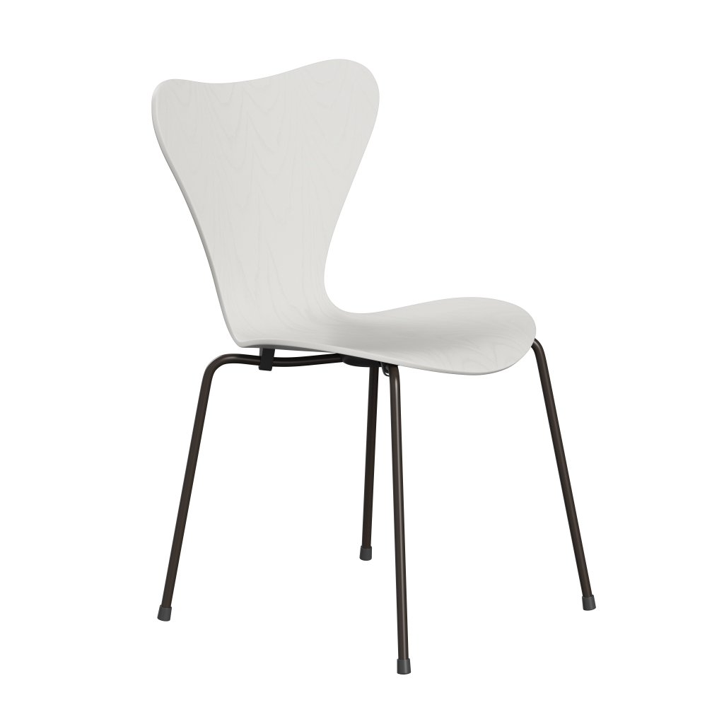 [product_category]-Fritz Hansen 3107 Chair Unupholstered, Brown Bronze/Dyed Ash White-Fritz Hansen-3107-CA105-DBPC-FRI-2