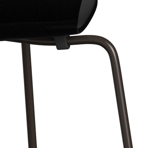 [product_category]-Fritz Hansen 3107 Chair Unupholstered, Brown Bronze/Lacquered Black-Fritz Hansen-3107-LA190-DBPC-FRI-7