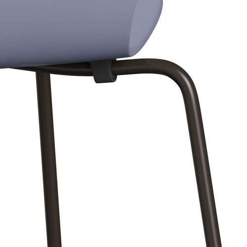 [product_category]-Fritz Hansen 3107 Chair Unupholstered, Brown Bronze/Lacquered Lavender Blue-Fritz Hansen-3107-LA810-DBPC-FRI-7