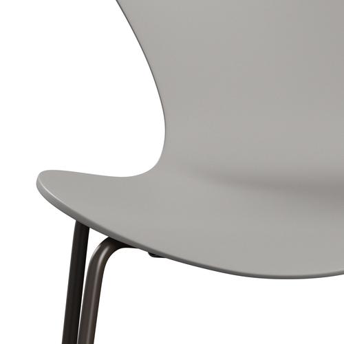 [product_category]-Fritz Hansen 3107 Chair Unupholstered, Brown Bronze/Lacquered Nine Grey-Fritz Hansen-3107-LA150-DBPC-FRI-6