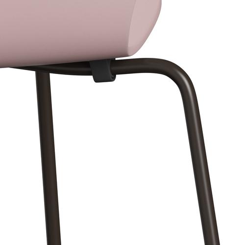 [product_category]-Fritz Hansen 3107 Chair Unupholstered, Brown Bronze/Lacquered Pale Rose-Fritz Hansen-3107-LA610-DBPC-FRI-7