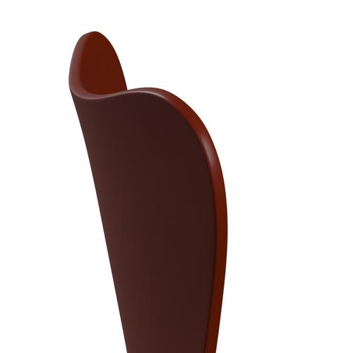 [product_category]-Fritz Hansen 3107 Chair Unupholstered, Brown Bronze/Lacquered Venetian Red-Fritz Hansen-3107-LA670-DBPC-FRI-5