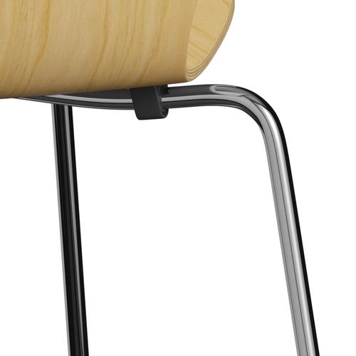 [product_category]-Fritz Hansen 3107 Chair Unupholstered, Chrome/Ash Veneer Natural-Fritz Hansen-3107-ASH001-CST-FRI-7